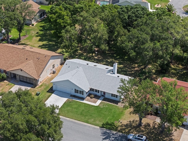view from above of property