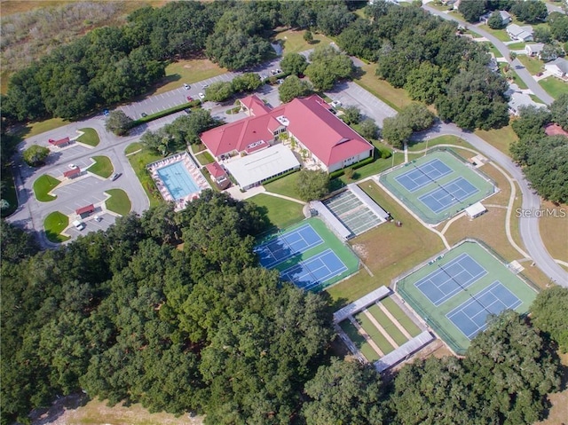 aerial view of property's location