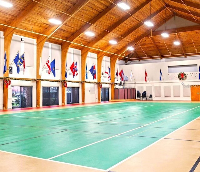 view of tennis court