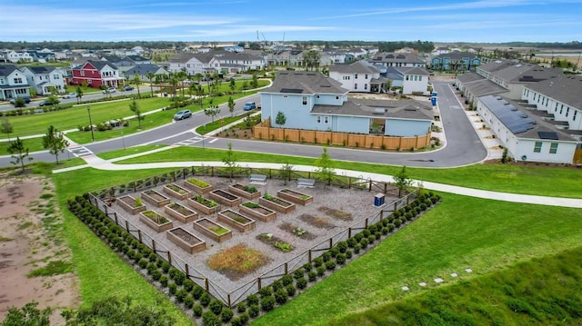 aerial perspective of suburban area