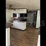 2826 Crk 610, Bushnell, FL 33513 - kitchen with a ceiling fan and dark wood-style flooring