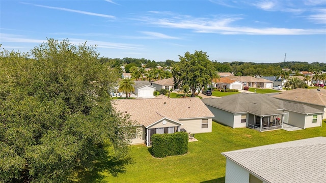 aerial view of residential area