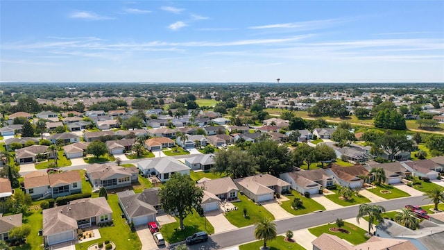 aerial view of residential area