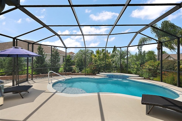 1053 Alcove Loop, The Villages, FL 32162 - outdoor pool with a patio area and a lanai