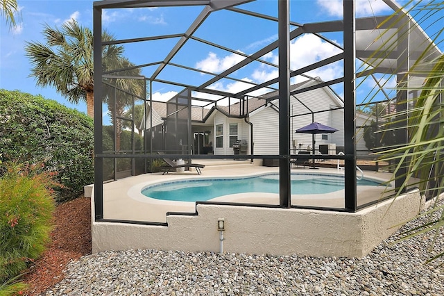 1053 Alcove Loop, The Villages, FL 32162 - outdoor pool with a patio and a lanai