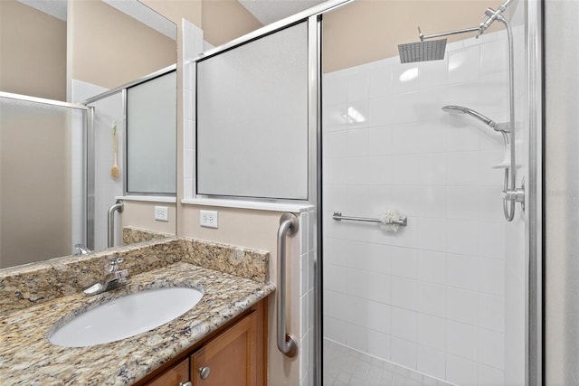 2744 Gresham Ave, The Villages, FL 32162 - full bathroom with a shower stall and vanity