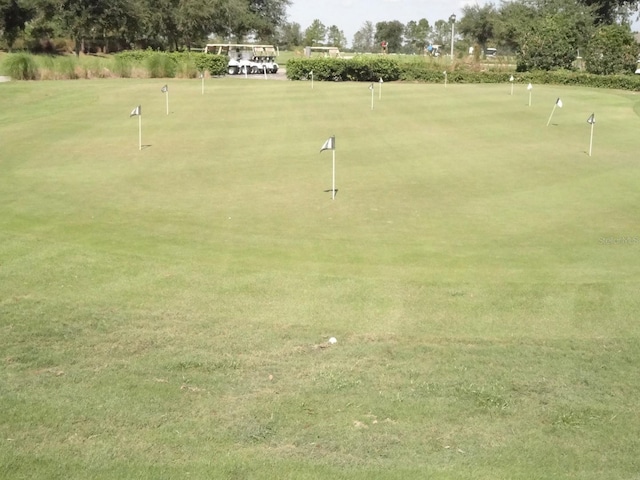 view of community featuring a putting green