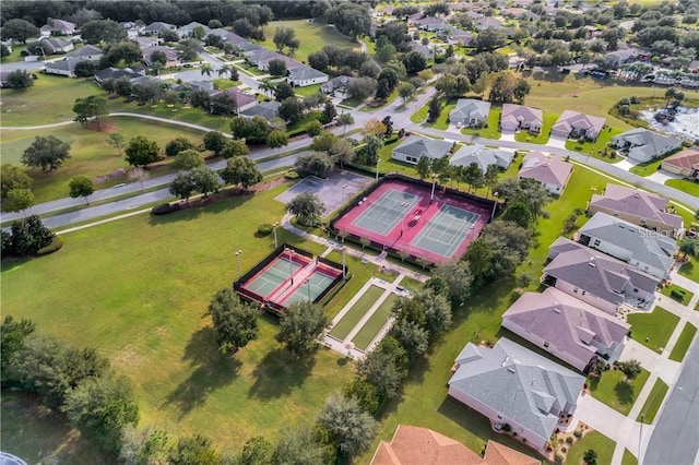 aerial view of residential area