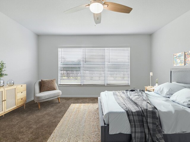 8601 SE 133rd St, Summerfield, FL 34491 - carpeted bedroom featuring ceiling fan and baseboards