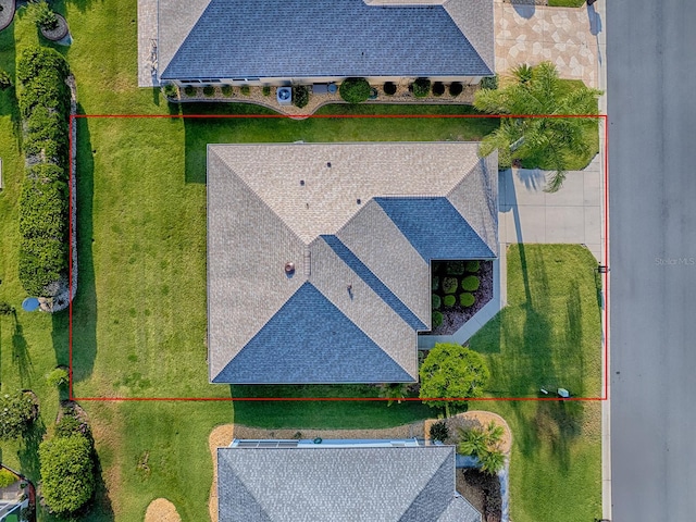 8601 SE 133rd St, Summerfield, FL 34491 - view from above of property with property parcel outlined