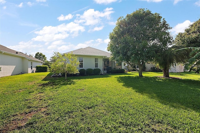 5604 Gulf Stream St, Tavares, FL 32778 - rear view of property featuring a yard and stucco siding