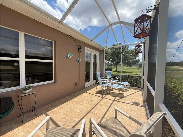 view of sunroom / solarium