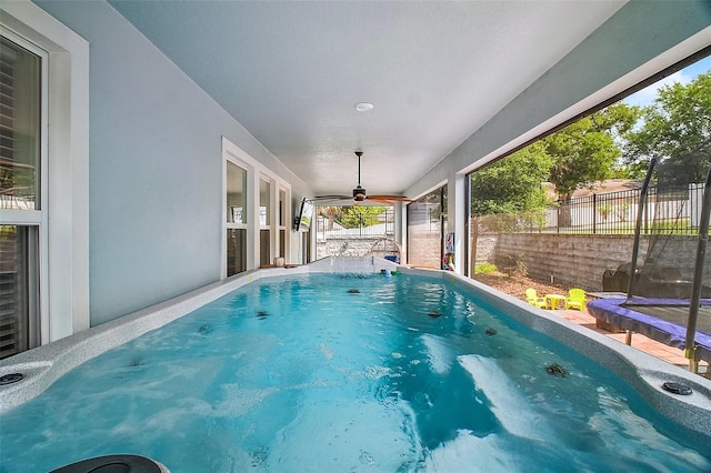1155 Dora Parc Ln, Mount Dora, FL 32757 - view of pool with ceiling fan