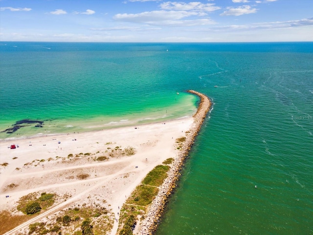 drone / aerial view of expansive beach