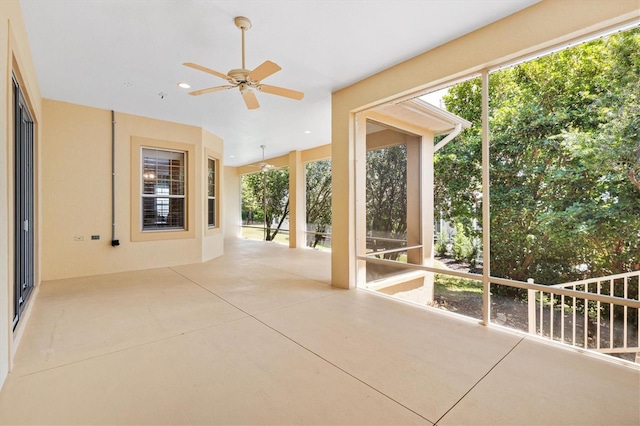 1123 Barnacle Ter, The Villages, FL 32162 - view of patio / terrace with ceiling fan