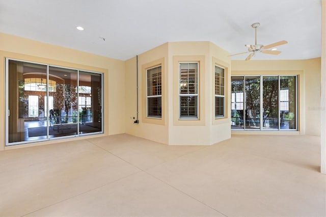 1123 Barnacle Ter, The Villages, FL 32162 - view of patio / terrace featuring ceiling fan