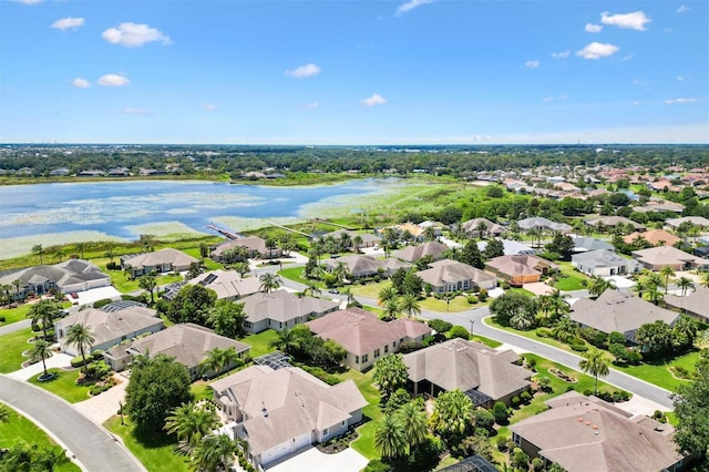 1123 Barnacle Ter, The Villages, FL 32162 - aerial perspective of suburban area with a large body of water