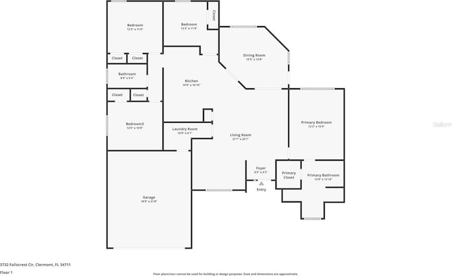 3732 Fallscrest Cir, Clermont, FL 34711 - property floor plan
