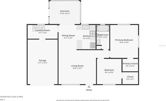 11214 SW 77th Ct, Ocala, FL 34476 - home floor plan