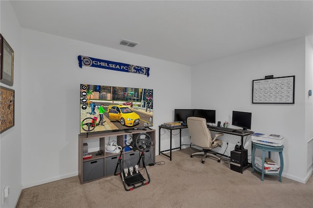 2552 Chickasaw Plum Loop, Clermont, FL 34711 - office area featuring carpet floors and baseboards