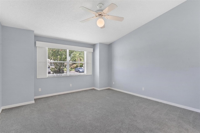 26608 Racquet Cir, Leesburg, FL 34748 - carpeted spare room with ceiling fan, baseboards, and a textured ceiling