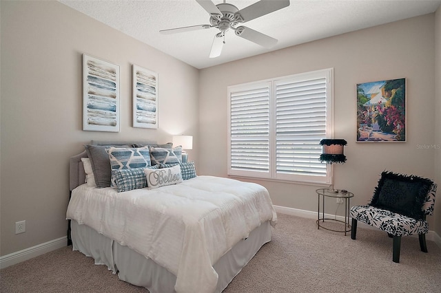 2204 Baypoint Way, The Villages, FL 32162 - bedroom featuring carpet floors, baseboards, and ceiling fan