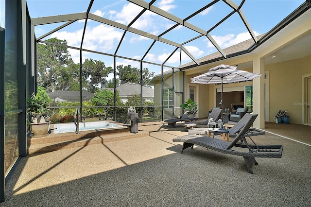 2204 Baypoint Way, The Villages, FL 32162 - view of patio with a lanai and a pool