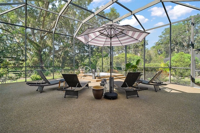 2204 Baypoint Way, The Villages, FL 32162 - view of patio featuring glass enclosure