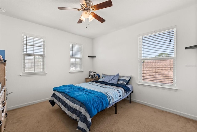 4869 Grassendale Ter, Sanford, FL 32771 - bedroom with carpet floors, baseboards, and ceiling fan