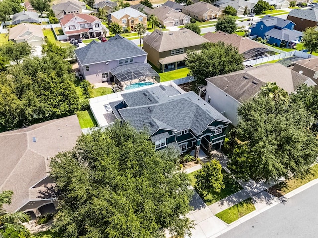 aerial perspective of suburban area