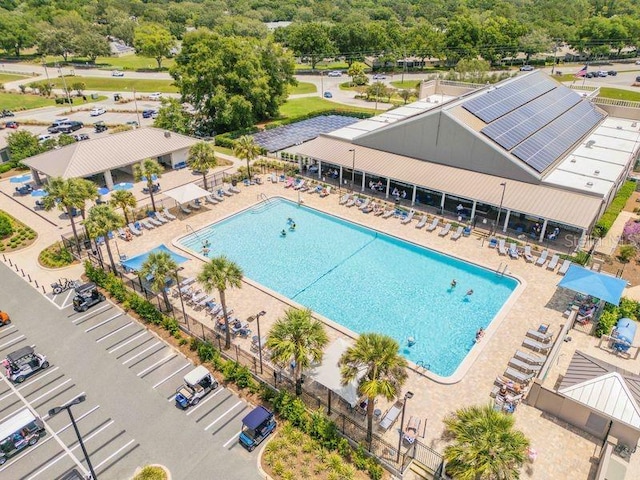 community pool featuring central AC