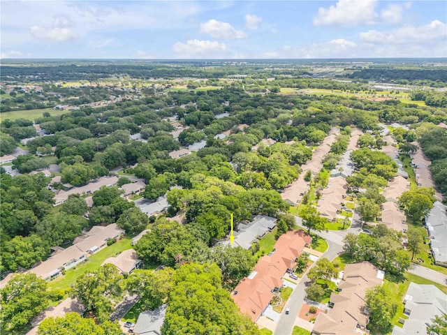 aerial view of residential area