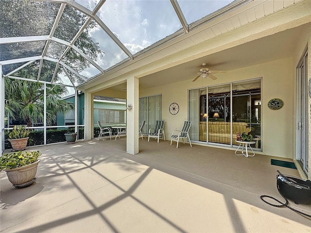2415 Twickingham Ct, Clermont, FL 34711 - sunroom / solarium featuring a ceiling fan