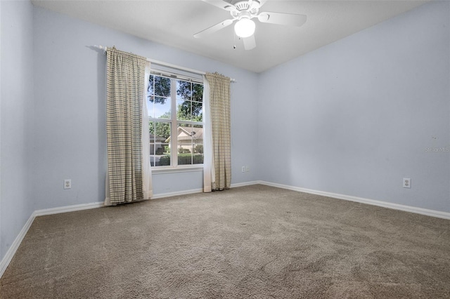 8527 Firestone Cir, Clermont, FL 34711 - carpeted spare room with a ceiling fan and baseboards