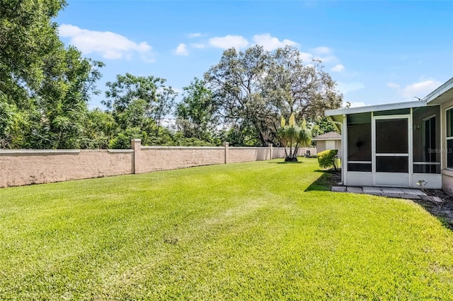 8527 Firestone Cir, Clermont, FL 34711 - view of yard featuring a sunroom