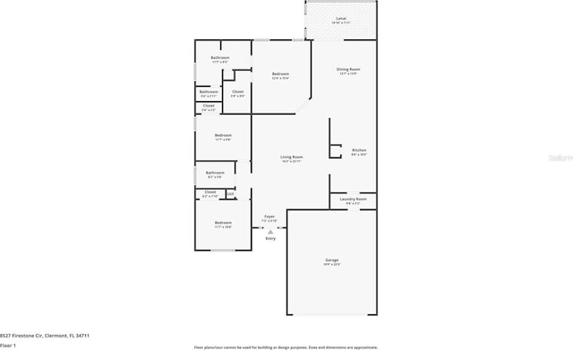 8527 Firestone Cir, Clermont, FL 34711 - home floor plan