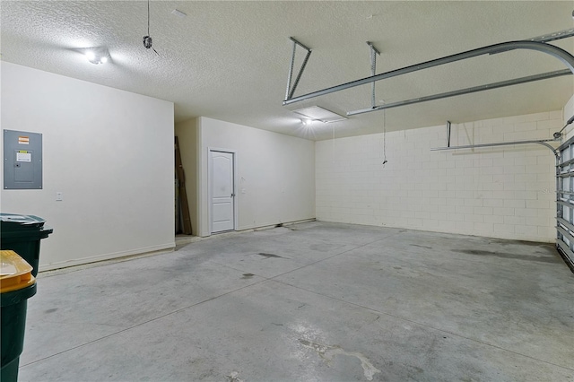 2424 Plumadore Dr, Grand Island, FL 32735 - garage featuring electric panel and concrete block wall