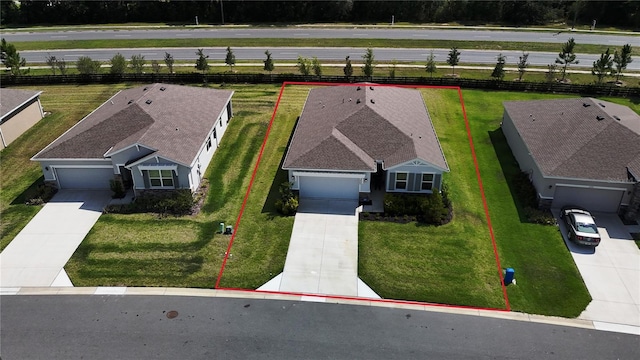 6203 SW 93rd Loop, Ocala, FL 34476 - aerial view of property and surrounding area featuring property boundaries highlighted