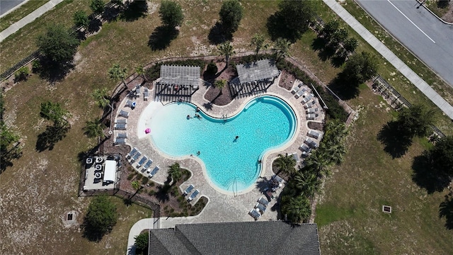 6203 SW 93rd Loop, Ocala, FL 34476 - aerial view of a pool