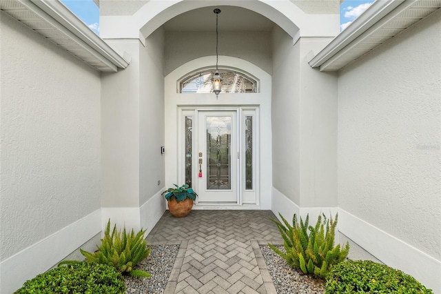 1521 Southport St, The Villages, FL 32162 - entrance to property with stucco siding