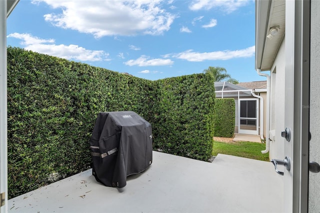 1521 Southport St, The Villages, FL 32162 - view of patio with a lanai
