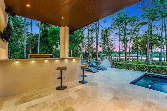 10122 Royal Island Ct, Orlando, FL 32836 - view of patio terrace at dusk