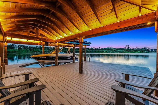 10122 Royal Island Ct, Orlando, FL 32836 - dock with boat lift and a water view