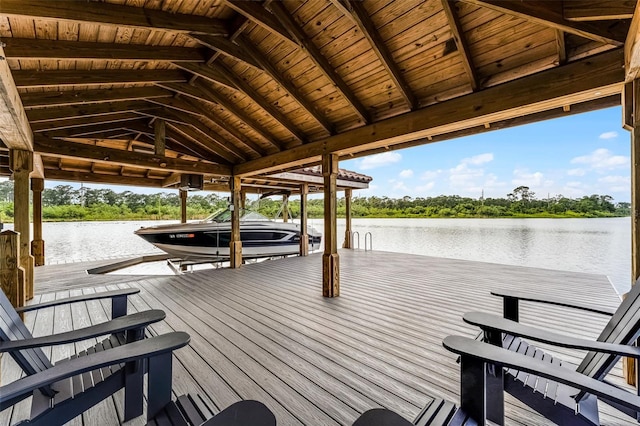 10122 Royal Island Ct, Orlando, FL 32836 - dock featuring boat lift and a water view