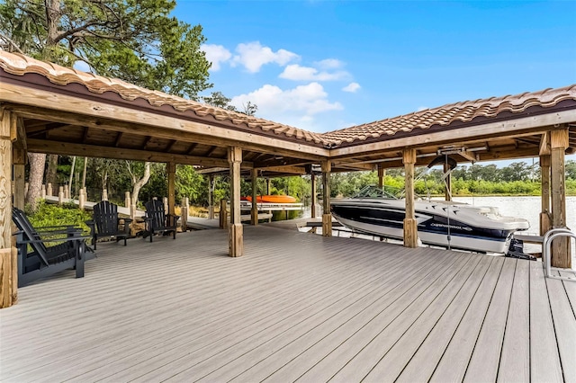 10122 Royal Island Ct, Orlando, FL 32836 - dock area with boat lift and a water view