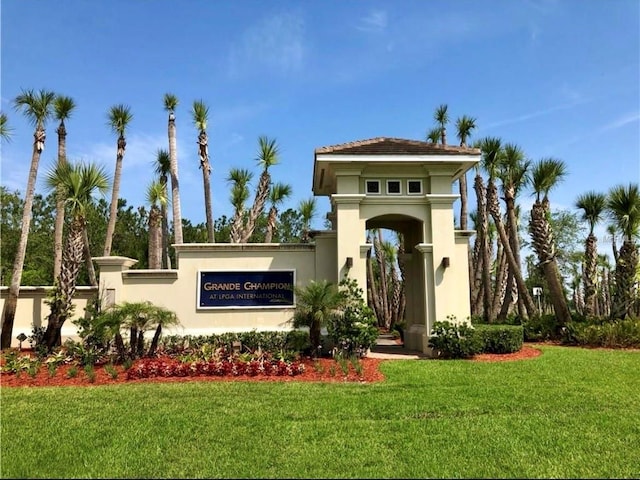 147 Aston Grande Dr, Daytona Beach, FL 32124 - community sign with a yard