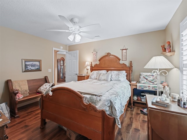 2998 Kramer Ct, The Villages, FL 32163 - bedroom featuring wood finished floors and ceiling fan