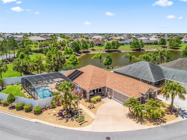 2998 Kramer Ct, The Villages, FL 32163 - aerial view of residential area featuring a large body of water