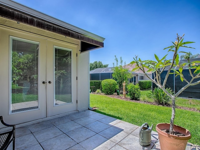 3112 Burbank Ln, The Villages, FL 32162 - view of patio / terrace featuring french doors