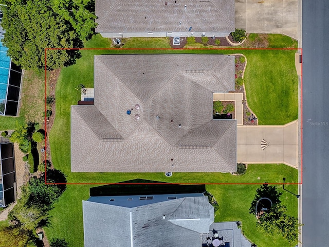 3112 Burbank Ln, The Villages, FL 32162 - aerial view of property and surrounding area with property parcel outlined